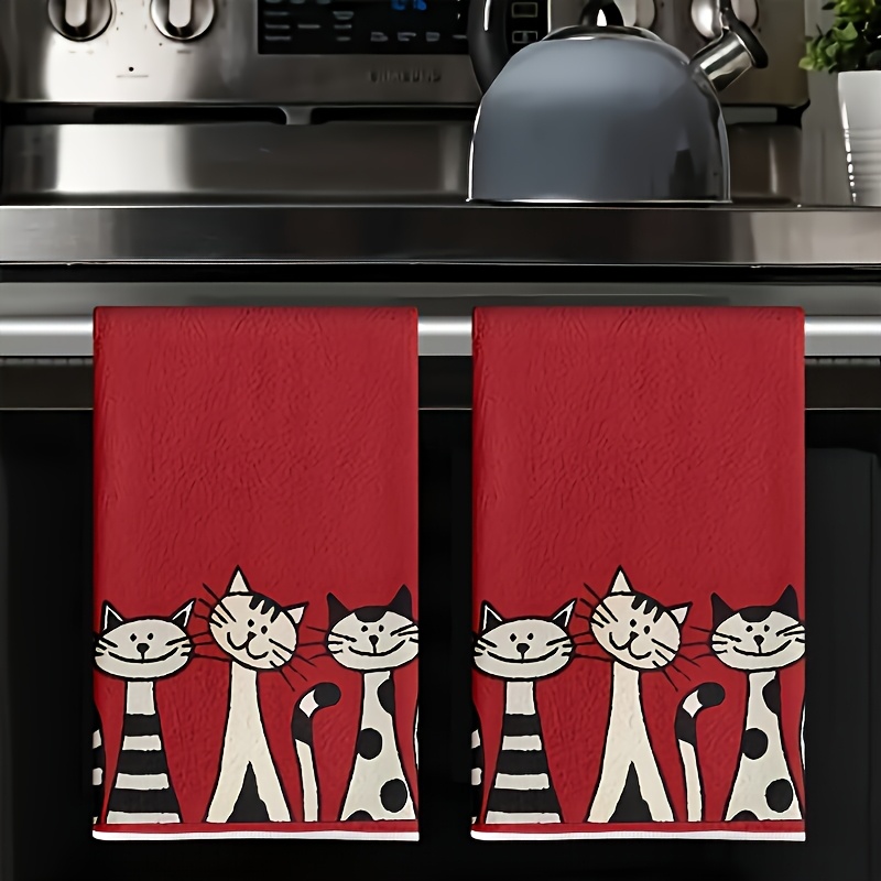 Kitchen Baking Background - 2 pezzi, set di strofinacci da