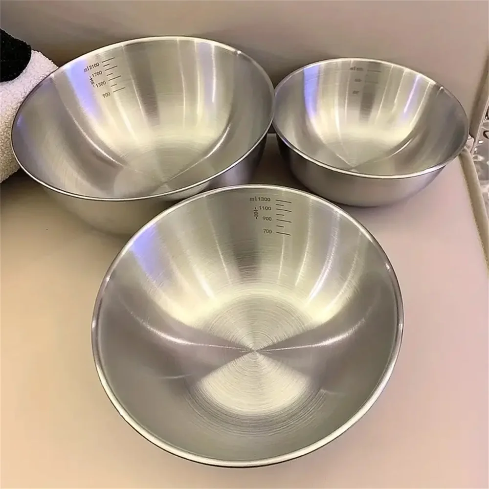 Baking Kitchen Set - Set di 1-3 Ciotole in Acciaio