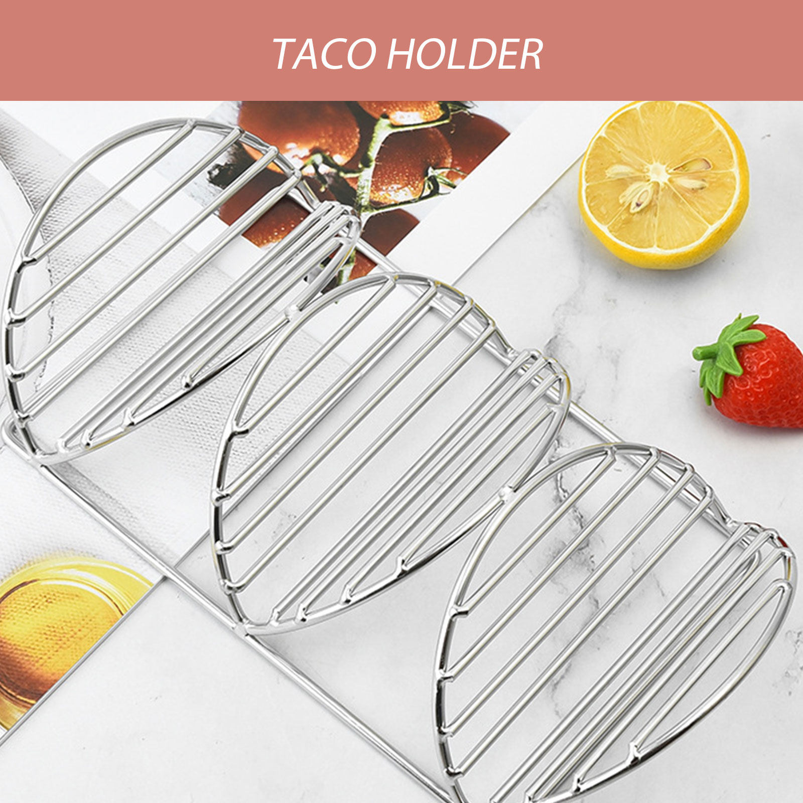 Porta Tacos in Acciaio Inox co - Kitchen Baking Rack recensione e prezzo