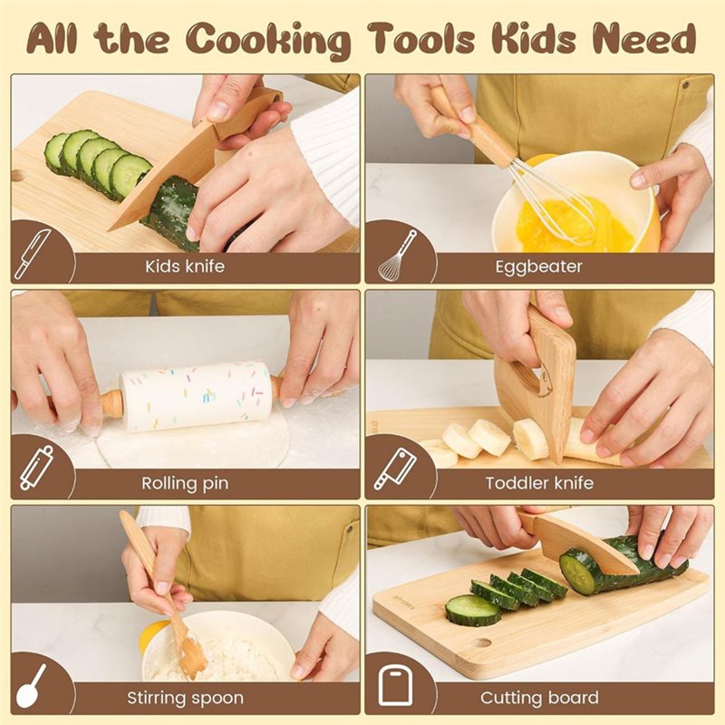 Set di coltelli in legno per b - Kitchen Kids Baking Set recensione e prezzo